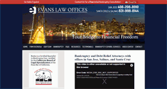 Desktop Screenshot of evanslawonline.com